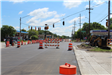 Looking east on Walton Blvd. as road reconstruction work continues.