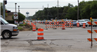 Westbound Walton Blvd. torn up for reconstruction just east of Sashabaw Rd. in Waterford Township