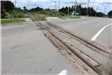 Railroad tracks on Giddings Rd. in Orion Township before Canadian National Railroad permit work