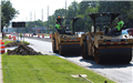 Rollers on freshly laid asphalt on westbound Walton Blvd. between Sashabaw Rd. and Dixie Hwy. in Waterford Township