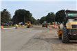 Leveling the north leg of the Walton Blvd. / Sashabaw Rd. intersection ahead of paving in Waterford Township