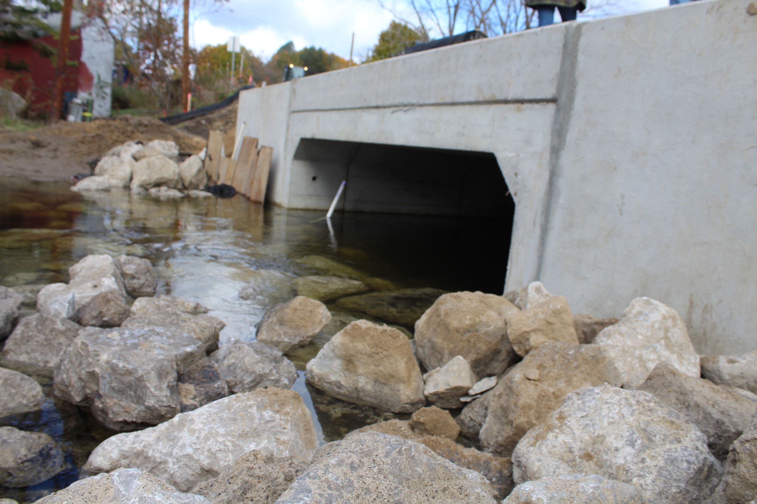 Milford Road concrete box culvert replacement just east of Water Road in Rose Township