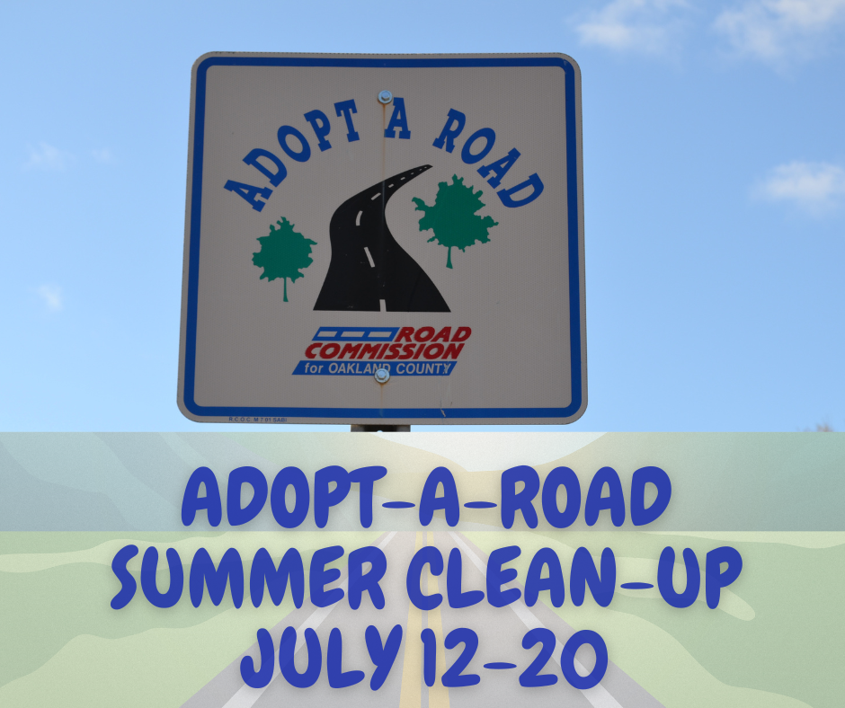 Adopt a road sign with summer dates of July 12 through July 20
