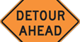 Detour Ahead Sign