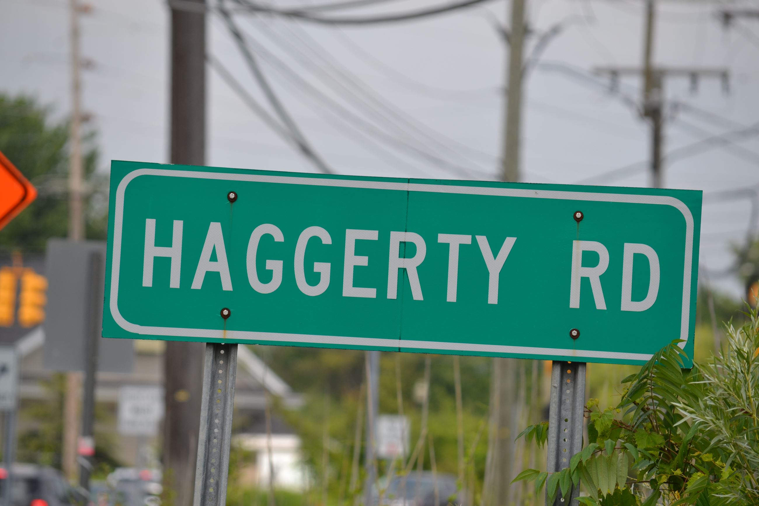 Haggerty Road Sign