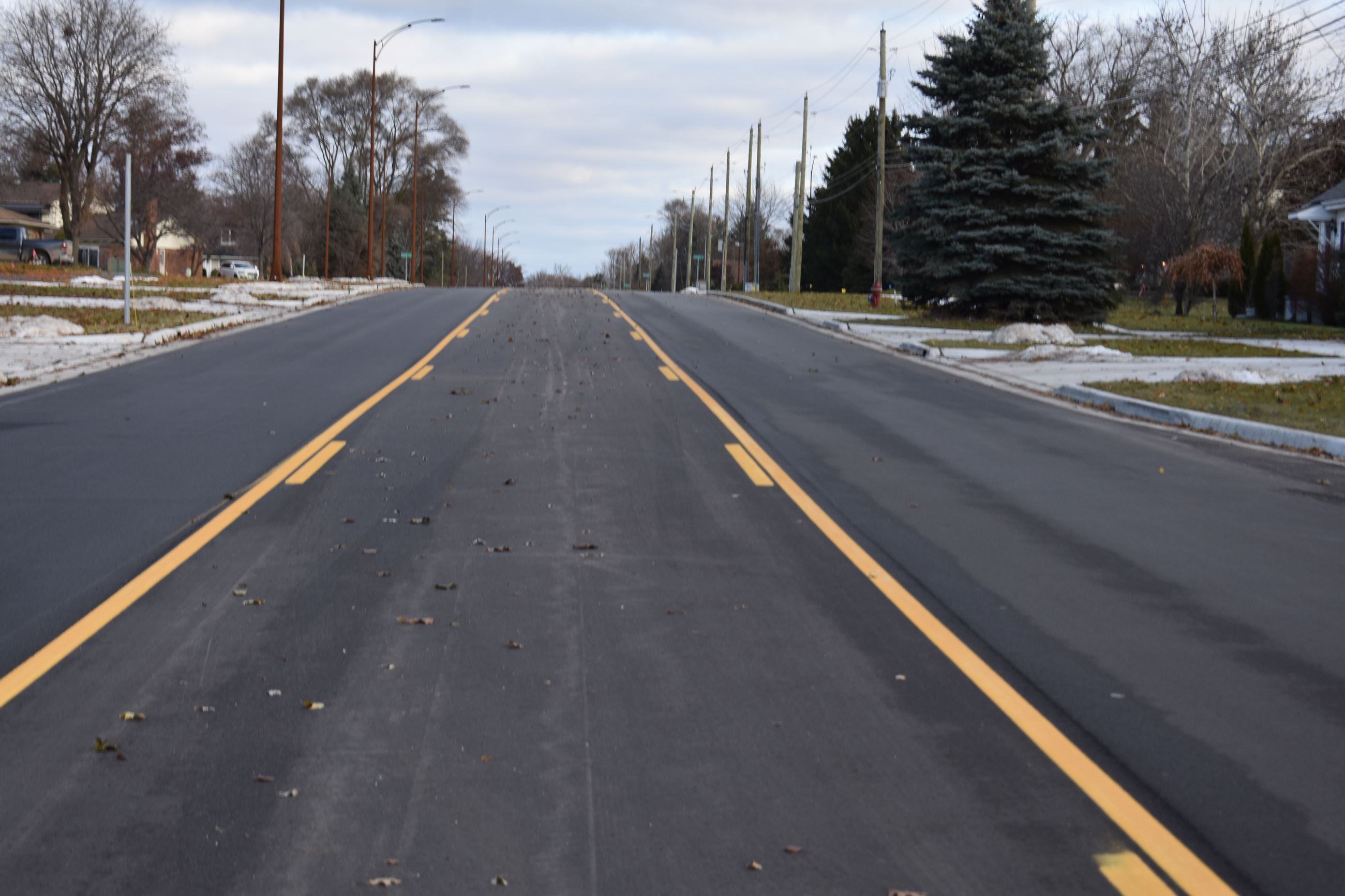 John R south of South Blvd (open to traffic)