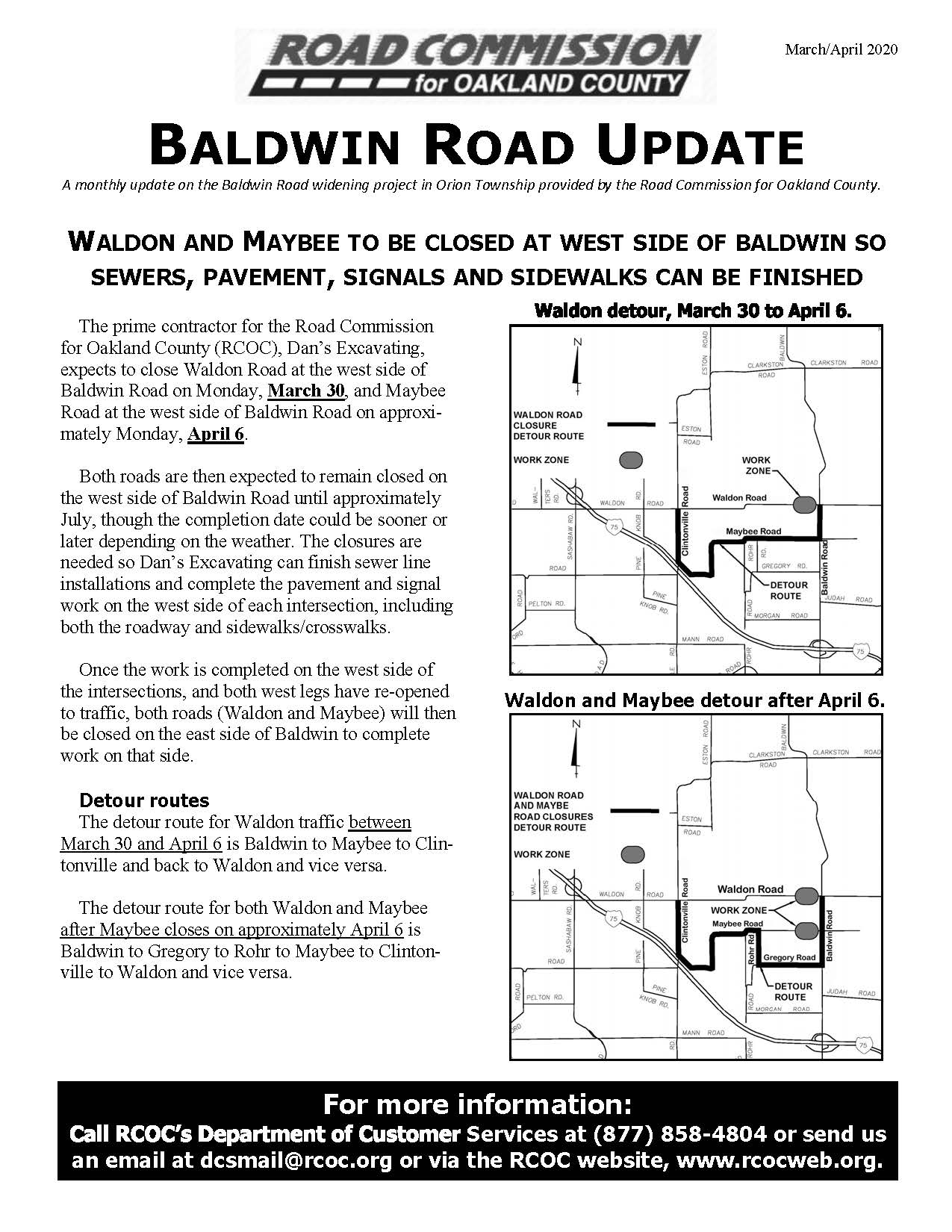 Baldwin monthly newsletter, March 2020