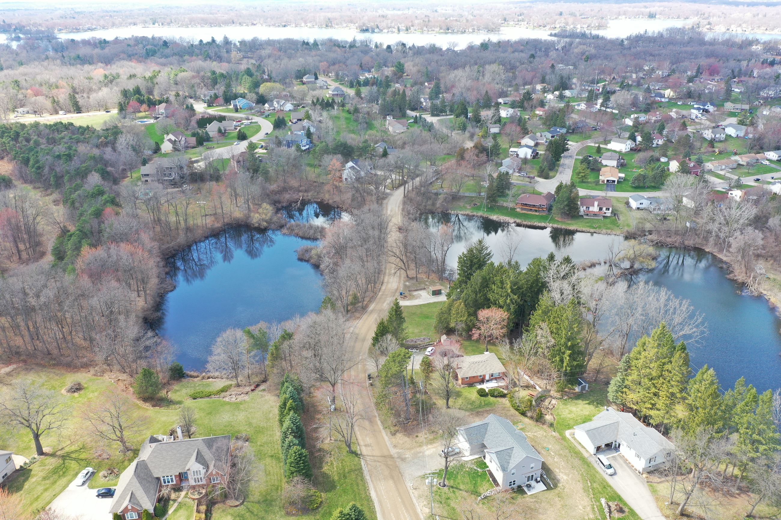 Grass Lake Road aerial photo to paving