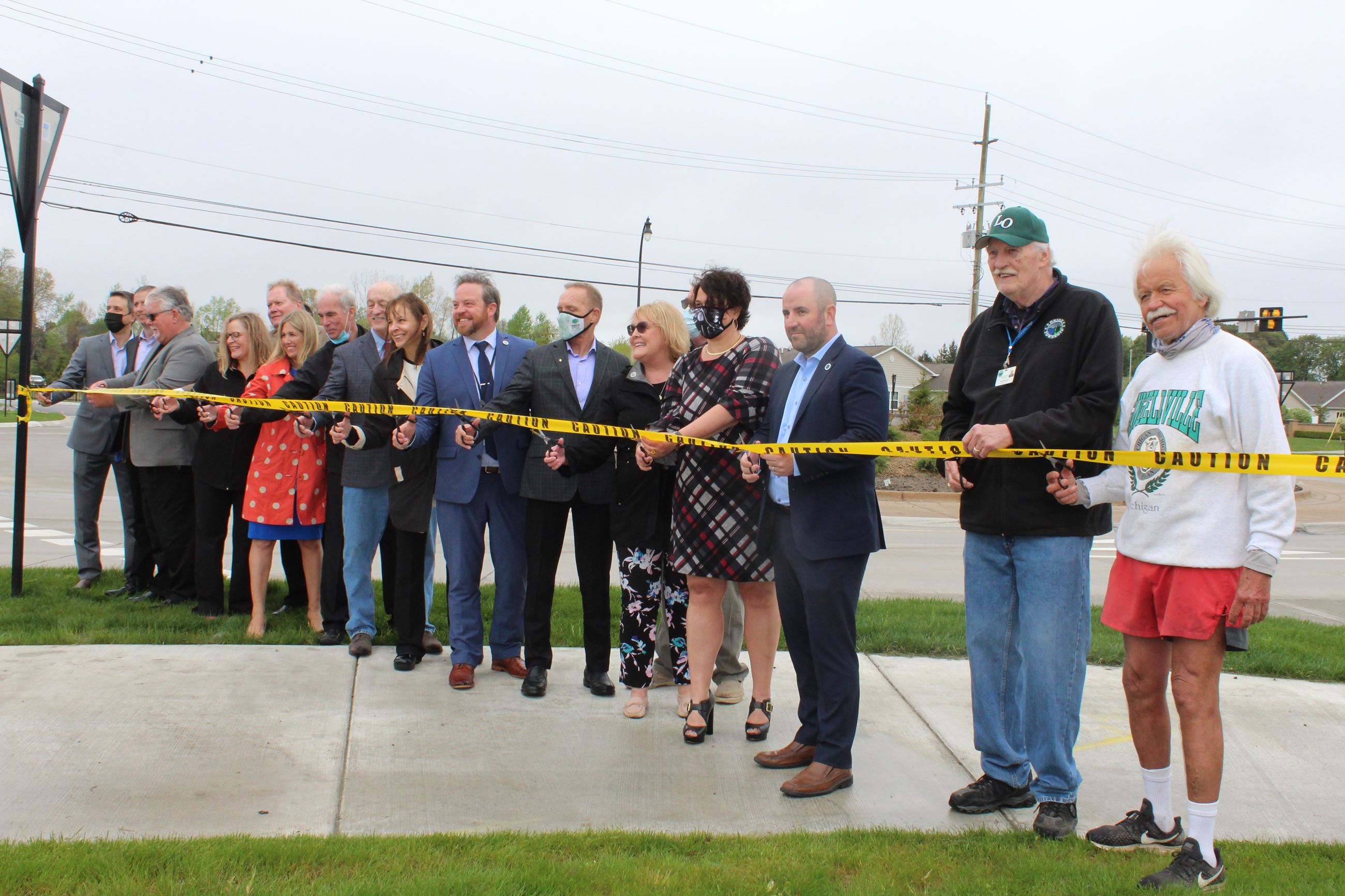 Baldwin Road Ribbon Cutting Ceremony held on May 4, 2021 in Orion Township