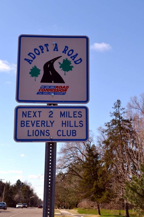 Adopt-A-Road sign